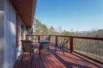 Deck with fire-table and mountain view
